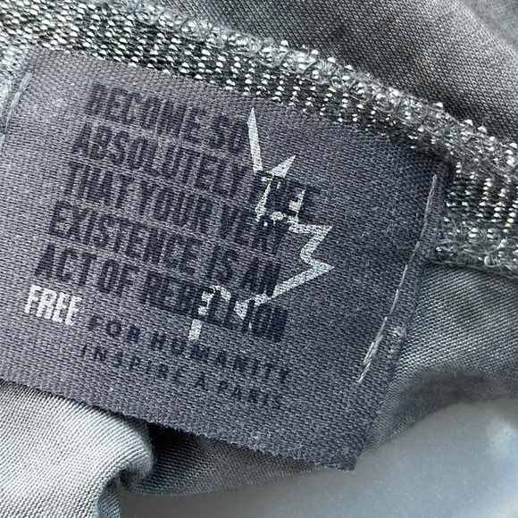 Free For Humanity Long Sleeve Women’s Gray Women's Top Size 8 - Picture 9 of 10